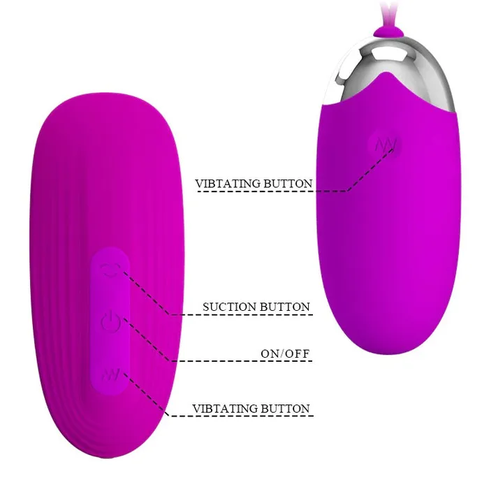 Pretty Love Vibrators Pretty Love Orthus 2 in 1 Sucking Vibrator Bullet Vibrator Kit