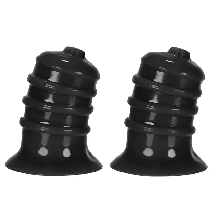 Hunkyjunk Anal Hunkyjunk ELONG Wide Base Nipsucker 2pack Black