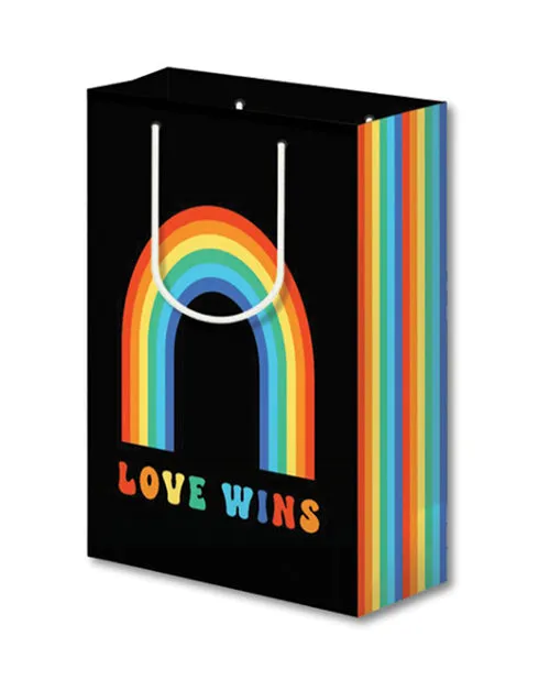Love Wins Pride Large Gift Bag Kush Kards LLC Dildos