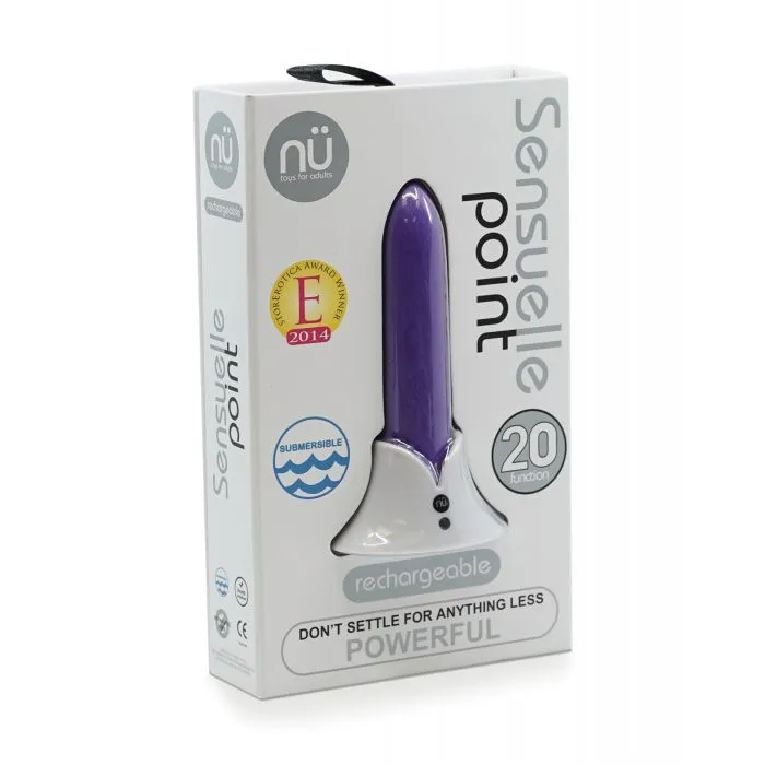 Sensuelle Vibrators Nu Sensuelle Point Rechargeable Bullet Purple