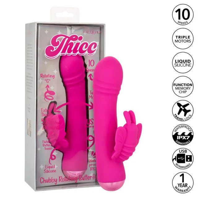 Thicc Chubby Rotating Butterfly Cal Exotics Female Sex Toys