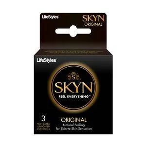 32 Male Sex Toys Lifestyles SKYN Original 3 Pack Latex Free Condoms