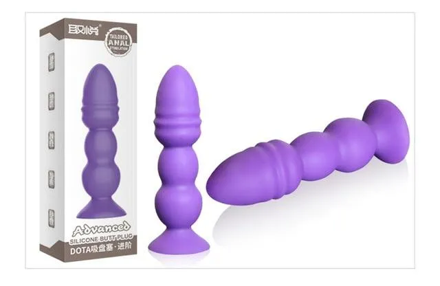 Anal Balls Beads Big Purple Silicone Butt Plug Beads Unisex Large Anal Sex Toys House of Dasein Anal