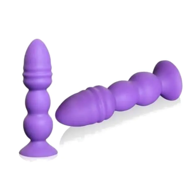 Anal Balls Beads Big Purple Silicone Butt Plug Beads Unisex Large Anal Sex Toys House of Dasein Anal