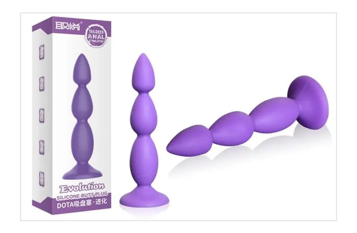 Anal Balls Beads Big Purple Silicone Butt Plug Beads Unisex Large Anal Sex Toys House of Dasein Anal