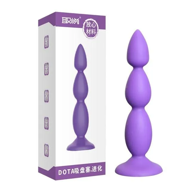 Anal Balls Beads Big Purple Silicone Butt Plug Beads Unisex Large Anal Sex Toys House of Dasein Anal