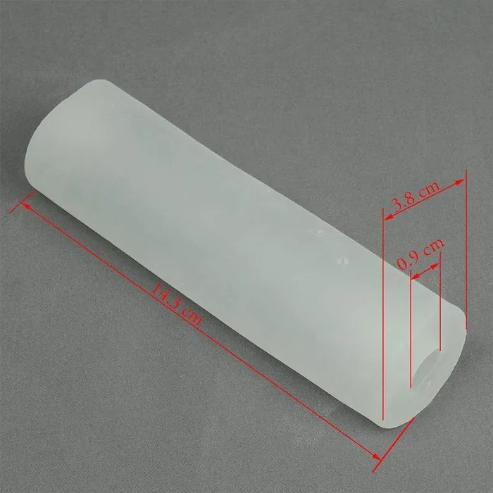 Male Sex Toys CHASTITY CAGE CO Ribbed Silicone Ball Spreader Tube