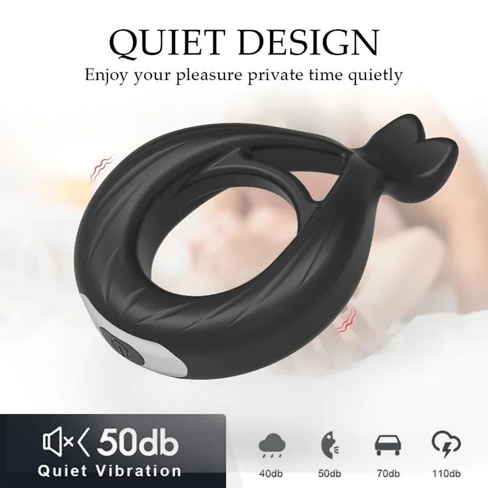 Male Sex Toys Male 10 Modes Vibrating Penis Ring Elastic Cock Ring Adult Sex Toys for Men and Couples EVEs SECRETS