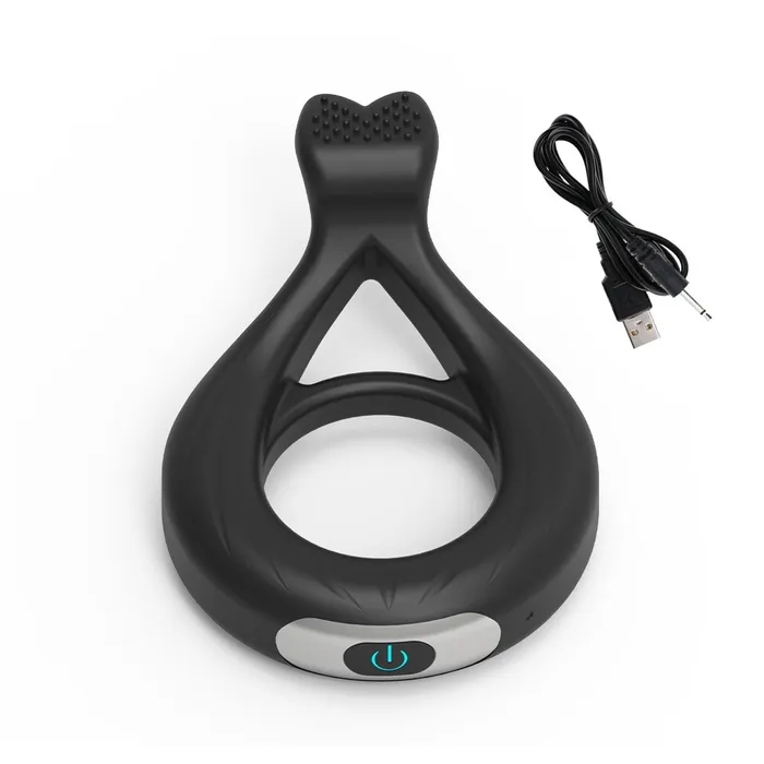 Male Sex Toys Male 10 Modes Vibrating Penis Ring Elastic Cock Ring Adult Sex Toys for Men and Couples EVEs SECRETS