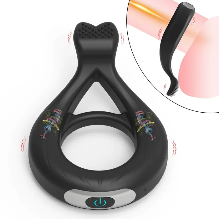 Male Sex Toys Male 10 Modes Vibrating Penis Ring Elastic Cock Ring Adult Sex Toys for Men and Couples EVEs SECRETS