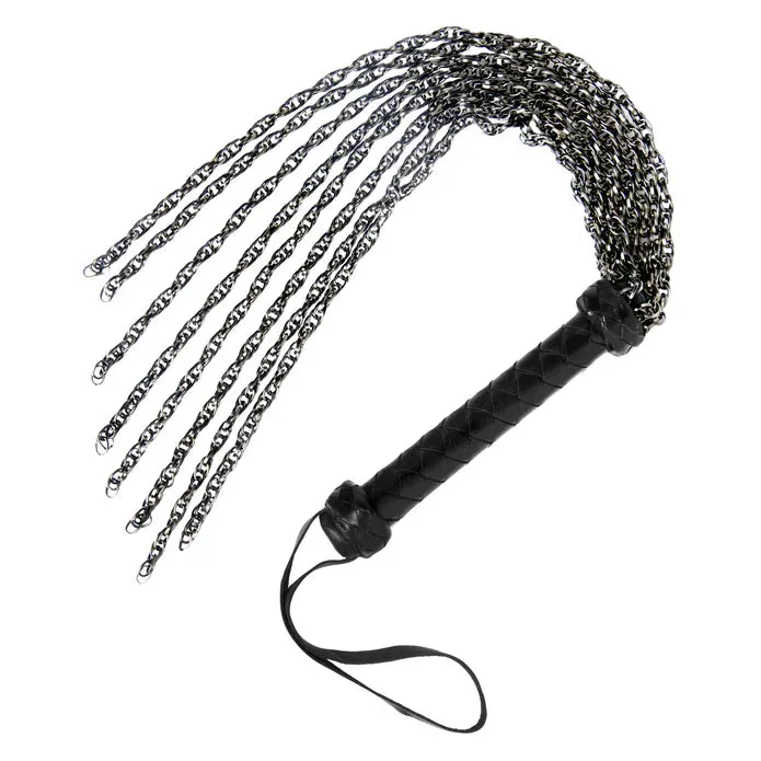 Male Sex Toys MASTER SERIES GUNMETAL CHAIN FLOGGER MASTER SERIES