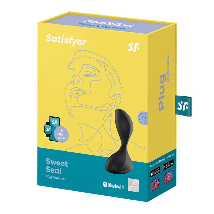 Satisfyer Anal Satisfyer Vibrating Butt Plug Sweet Seal App Controlled Black