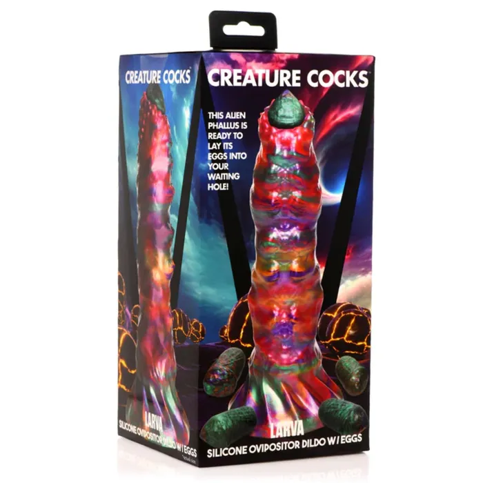 Creature Cocks Female Sex Toys Creature Cocks Larva Ovipositor Silicone Dildo with Eggs
