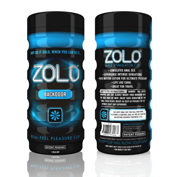 Male Sex Toys Zolo Backdoor Real Feel Cup Stroker Masturbator Zolo