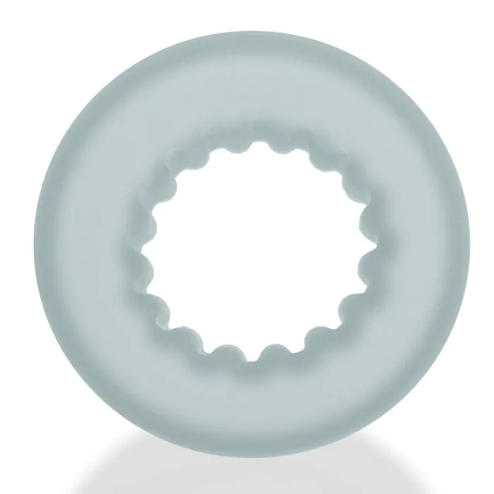 Oxballs Male Sex Toys Oxballs Axis Rib Griphold Cock Ring Clear Ice