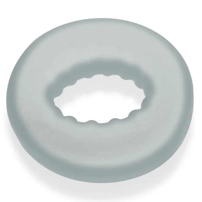 Oxballs Male Sex Toys Oxballs Axis Rib Griphold Cock Ring Clear Ice
