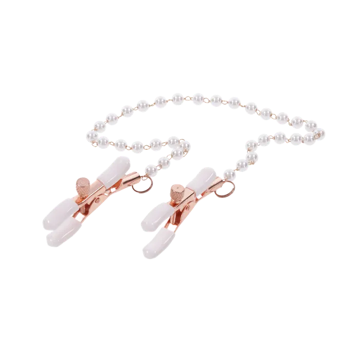 Sportsheets Nipple Clitoral Toys Sportsheets Peaches n CreaMe Pearl Nipple Clamps Sportsheets Nipple Clitoral Toys Sportsheets Peaches n CreaMe Pearl Nipple Clamps