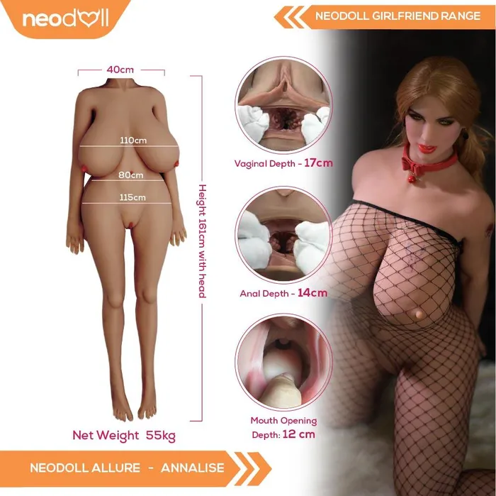 6YE Doll Neodoll Allure Annalise Realistic Sex Doll Fat Body 161cm Tan Male Sex Toys 6YE Doll Neodoll Allure Annalise Realistic Sex Doll Fat Body 161cm Tan Male Sex Toys