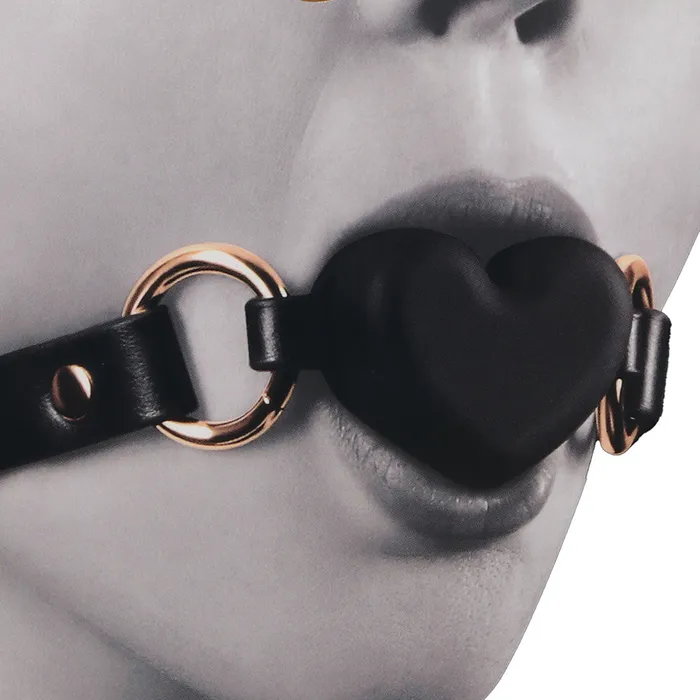 Anal Fetish Fashion Katherine Heart Gag in Black ns novelties