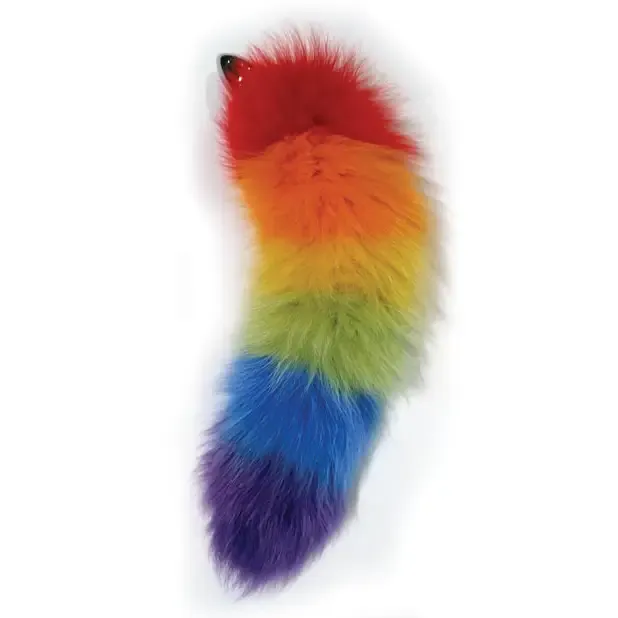 Anal Hott Products Rainbow Foxy Tail Butt Plug Anal Hott Products Rainbow Foxy Tail Butt Plug