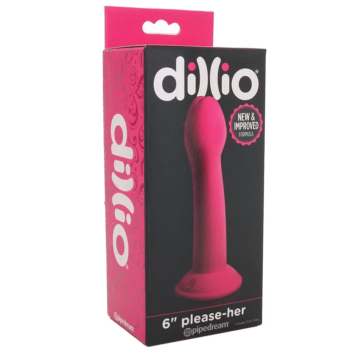 Dildos Dillio 6 Inch PleaseHer Dildo in Hot Pink Pipedream