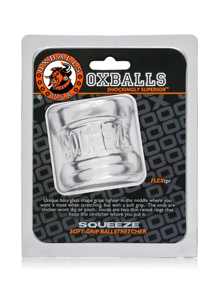 Dildos HonourSkintwocom Squeeze Ballstretcher Clear Dildos HonourSkintwocom Squeeze Ballstretcher Clear