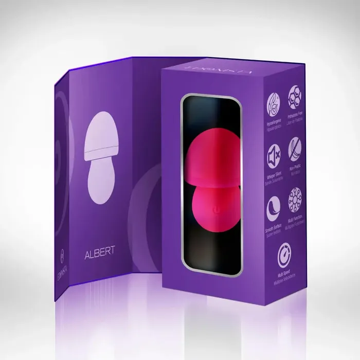 Female Sex Toys Edonista Edonista Albert Mushroom Shaped Tongue Vibrator