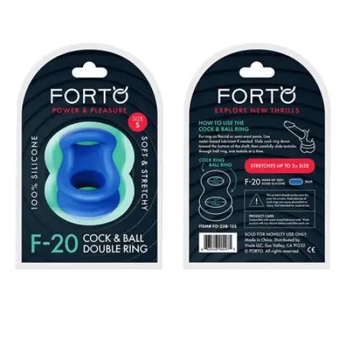 Male Sex Toys Forto F20 Liquid Silicone Cockring Ball Stretcher Forto