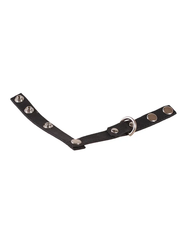 Male Sex Toys HonourSkintwocom Leather Stretcher Divider Cock Ring