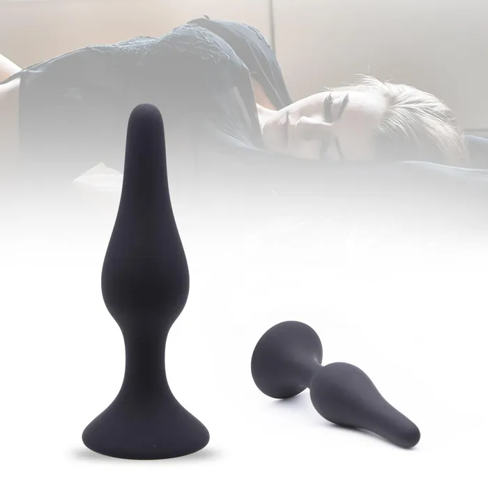 Neojoy Anal Neojoy Slim Silicone Anal Butt Plug Large 10cm Black