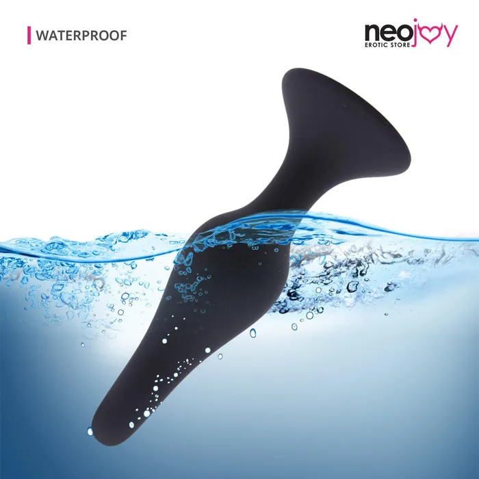 Neojoy Anal Neojoy Slim Silicone Anal Butt Plug Large 10cm Black