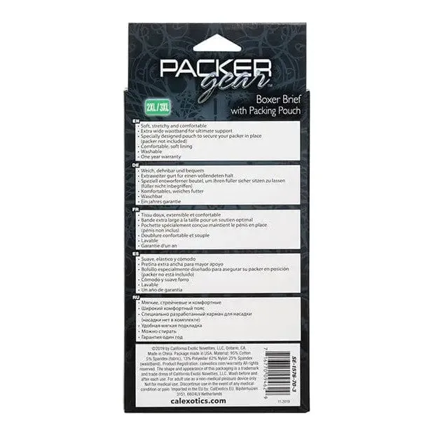 Packer Gear Boxer Brief With Packing Pouch CalExotics Female Sex Toys