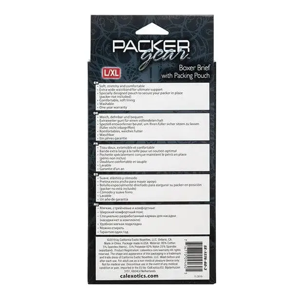 Packer Gear Boxer Brief With Packing Pouch CalExotics Female Sex Toys