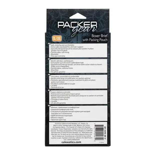Packer Gear Boxer Brief With Packing Pouch CalExotics Female Sex Toys
