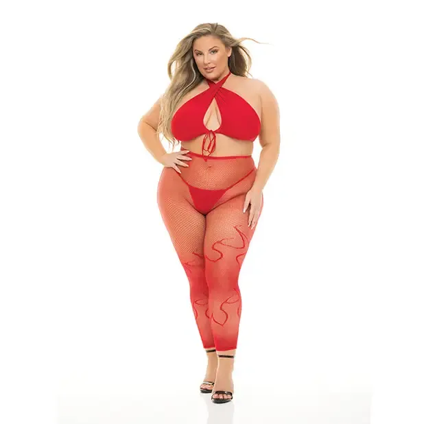 Rene Rofe Vibrators Pink Lipstick Gives You Hell Halter Bra Pantyhose Gstring Rene Rofe Vibrators Pink Lipstick Gives You Hell Halter Bra Pantyhose Gstring