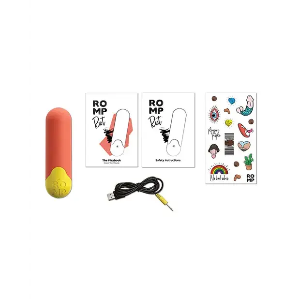 ROMP Female Sex Toys ROMP Riot Orange Rechargeable Bullet Vibrator