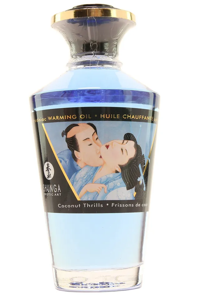Shunga Female Sex Toys Aphrodisiac Warming Oil 35oz100ml in Coconut Thrills Shunga Female Sex Toys Aphrodisiac Warming Oil 35oz100ml in Coconut Thrills