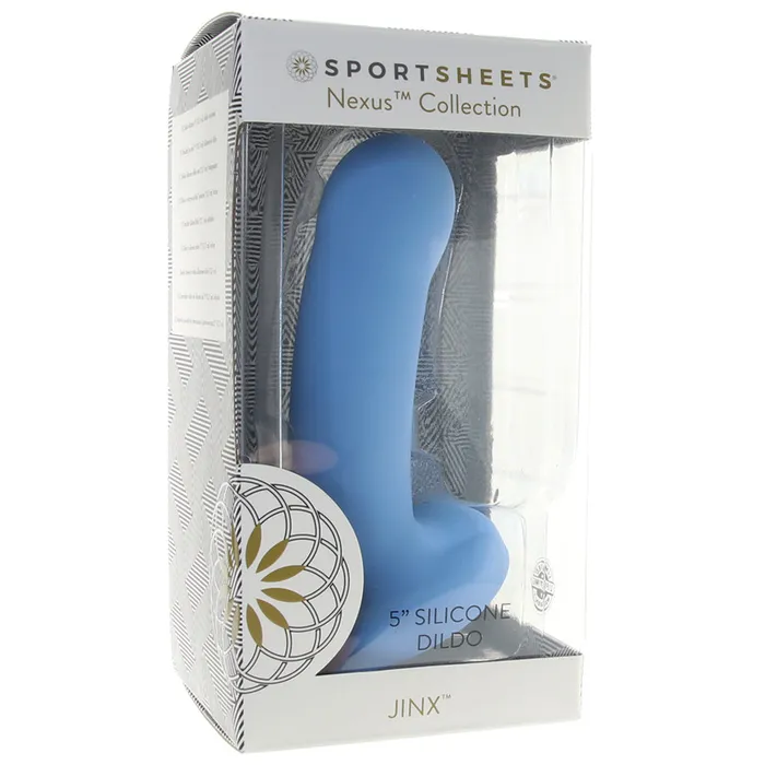 Sportsheets Dildos Jinx 5 Inch Silicone Dildo in Periwinkle Sportsheets Dildos Jinx 5 Inch Silicone Dildo in Periwinkle