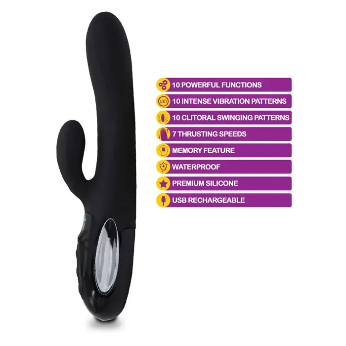 Viben Vibrators Viben Hypnotic Thrusting Rabbit W Clit Stim