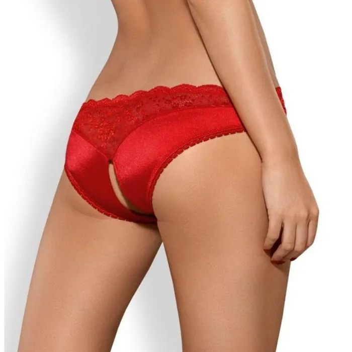 Vibrators Obsessive Obsessive Sexy Lingerie Lovica Crotchless Panties SM Red