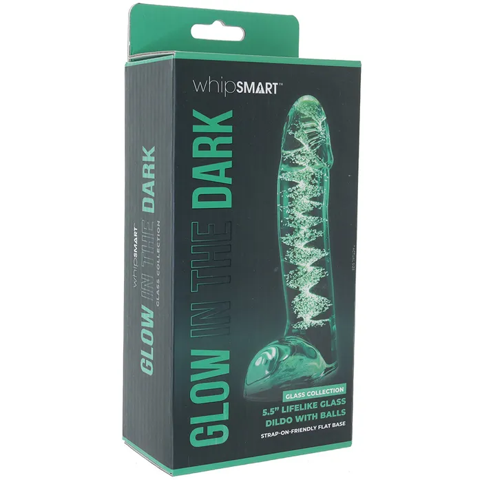 Whipsmart Glow In The Dark Ballsy Glass Dildo XGen Dildos