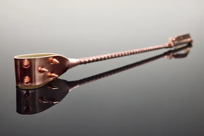 Coquette Vibrators Coquette Pleasure Collection 24609 Spiked Crop Rose Gold