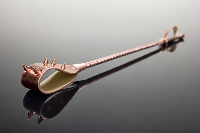 Coquette Vibrators Coquette Pleasure Collection 24609 Spiked Crop Rose Gold
