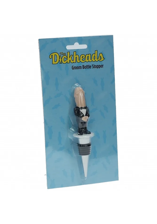 Dildos Shots Toys Shots Toys The Dickheads Groom Bottle Stopper Beige