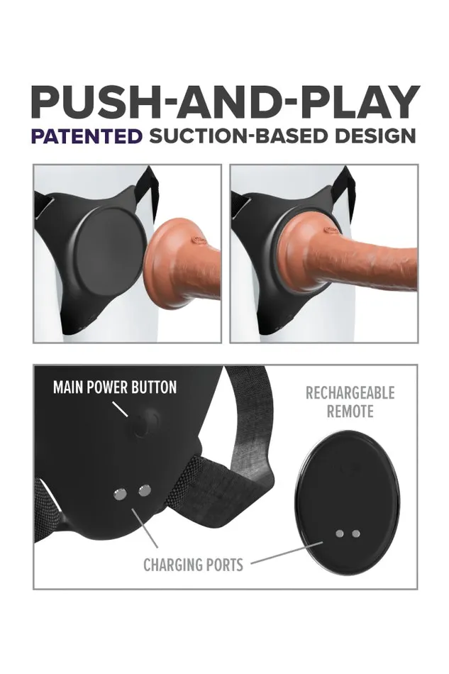 Female Sex Toys Pipedream Pipedream Body Dock GSpot Pro Strap On Harness Black