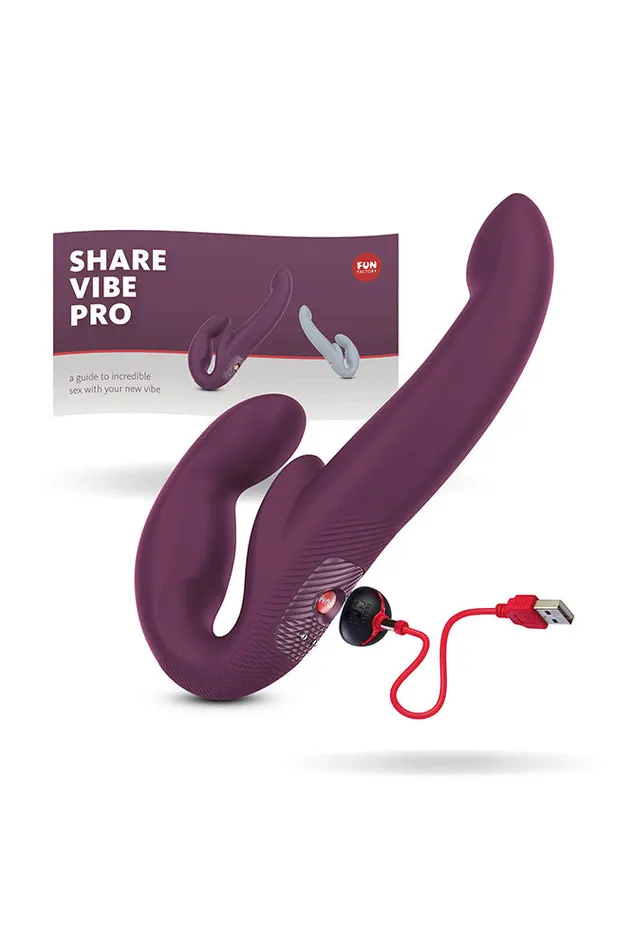 Fun Factory Share Vibe Pro Vibrating Strapless StrapOn Various Colors Fun Factory Female Sex Toys