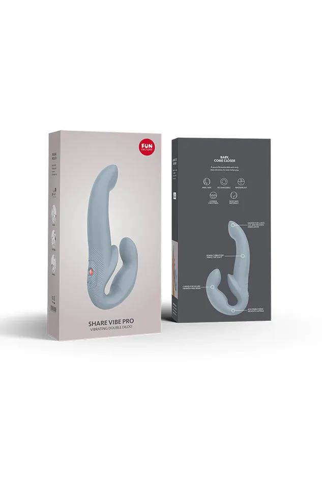 Fun Factory Share Vibe Pro Vibrating Strapless StrapOn Various Colors Fun Factory Female Sex Toys