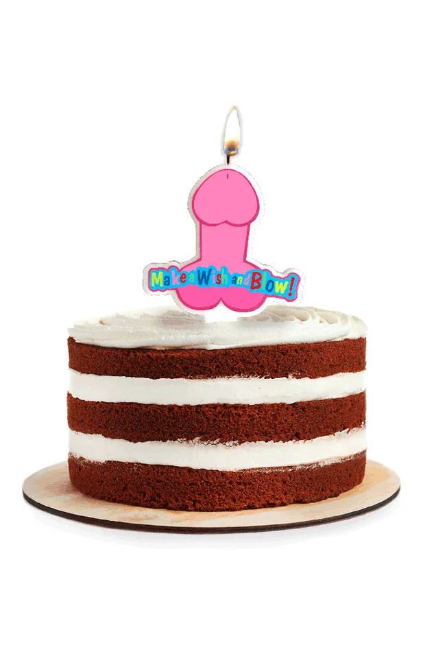 Little Genie Make a Wish and Blow Penis Candle Little Genie Male Sex Toys