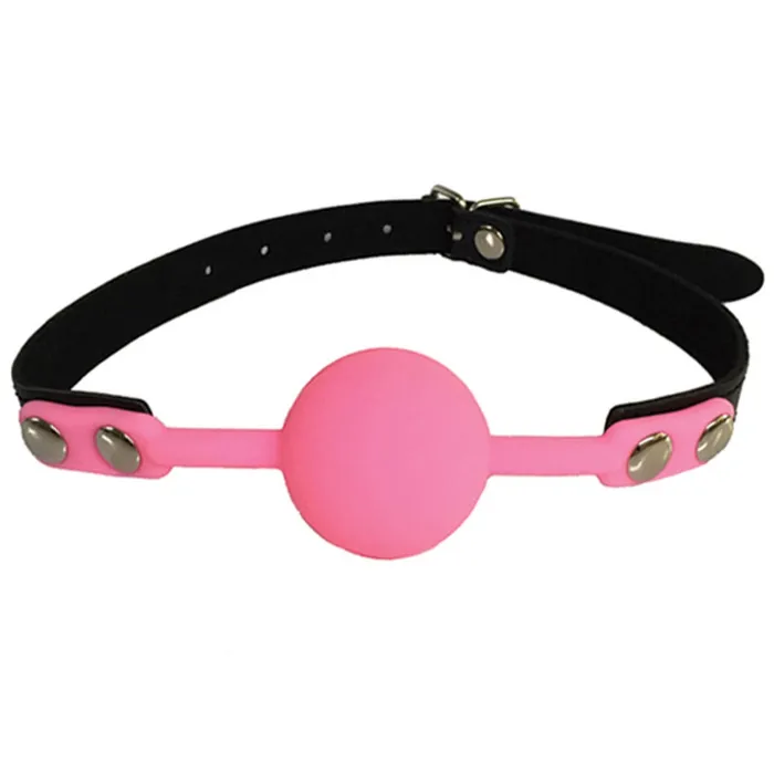 Love In Leather Silicone Ball Gag Pink LOVE IN LEATHER Vibrators