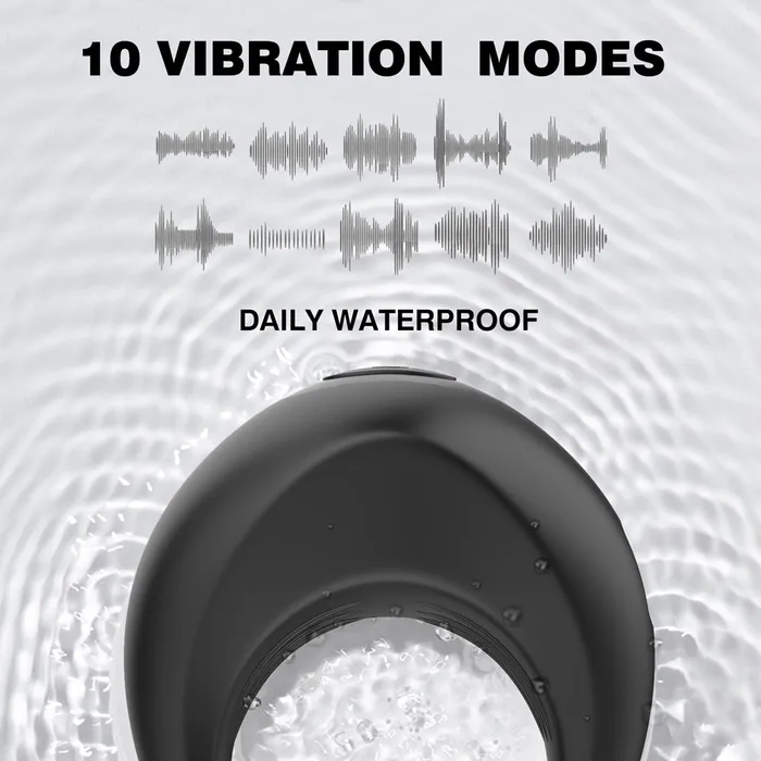 Male Sex Toys Winyi Alan Remote Control Cock Ring Black Winyi